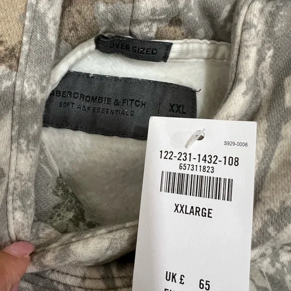 Abercrombie & Fitch CAMO Essential Popover Hoodie - Picture 4 of 4